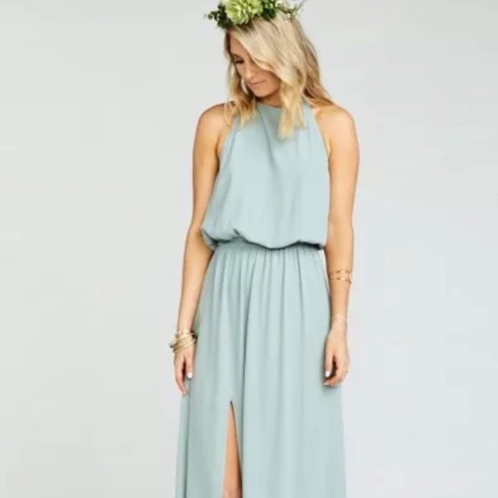 Show Me Your MuMu Silver Sage dress